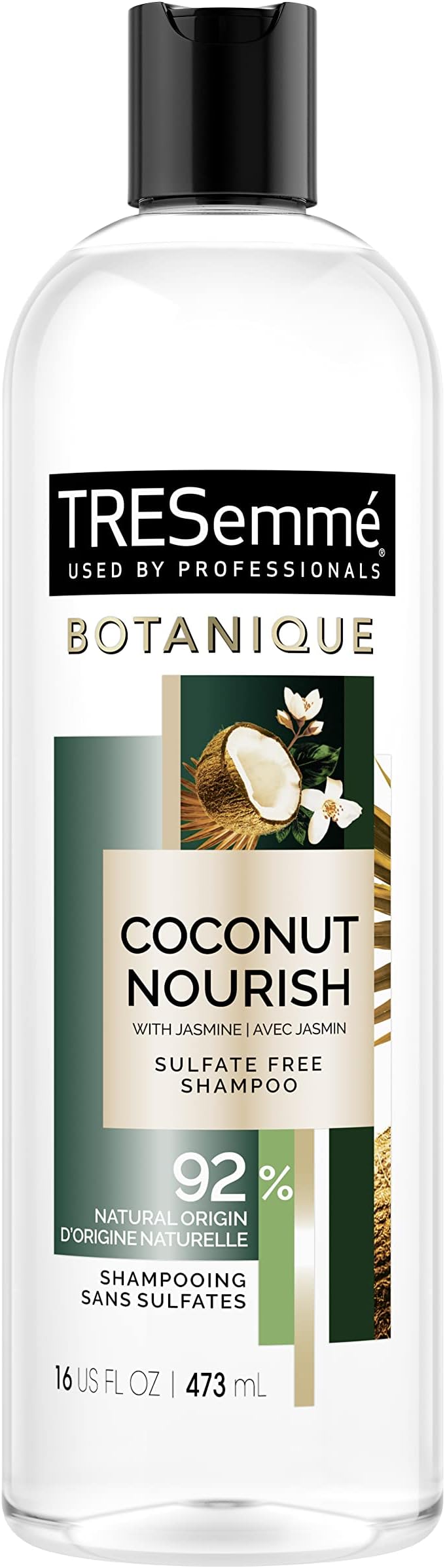 Botanique Shampoo for Dry, Frizzy Hair Botanique Coconut Nourish 92% Derived Natural Materials with Professional Performance for dry hair 16 oz