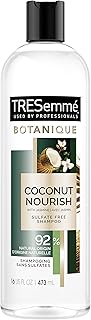 TRESemme Botanique Coconut Nourish Shampoo, Professional Performance for Dry, Frizzy Hair, 16 oz, 92% Derived Natural Materials, Sulfate-Free