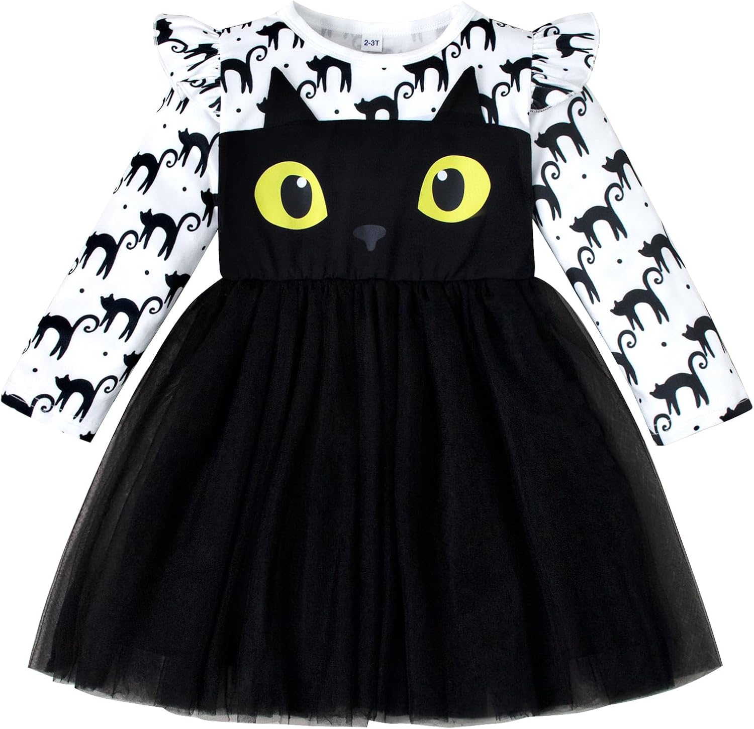 LYSMuch Toddler Girl Long Sleeve Tulle Dress Tutu Baby Dresses Kid Holiday Clothes