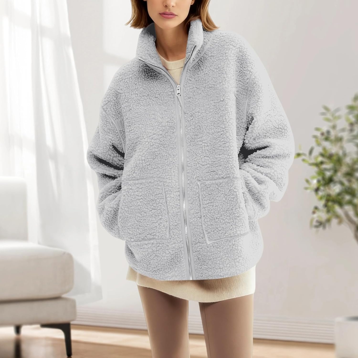 Women Fleece Zip up 2 in 1 Baby Wearing Jacket Maternity Winter Coat Thicken Baby Wearing Clothes