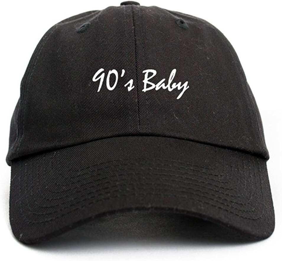ARTIST UNKNOWNCUSTOM 90's Baby Dad Hat Baseball Cap Unstructured Nineties New - Black