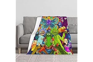 Anime Blanket: Dive into Rick and Morty's Intergalactic Adventures
