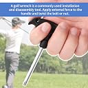 Golf Club Wrenches Tools Golf Torque Wrench Golf Head Adjustment Tool Stainless Steel Golf Club Driver Torque Tool with Plastic Handle, T20, Black gallery image