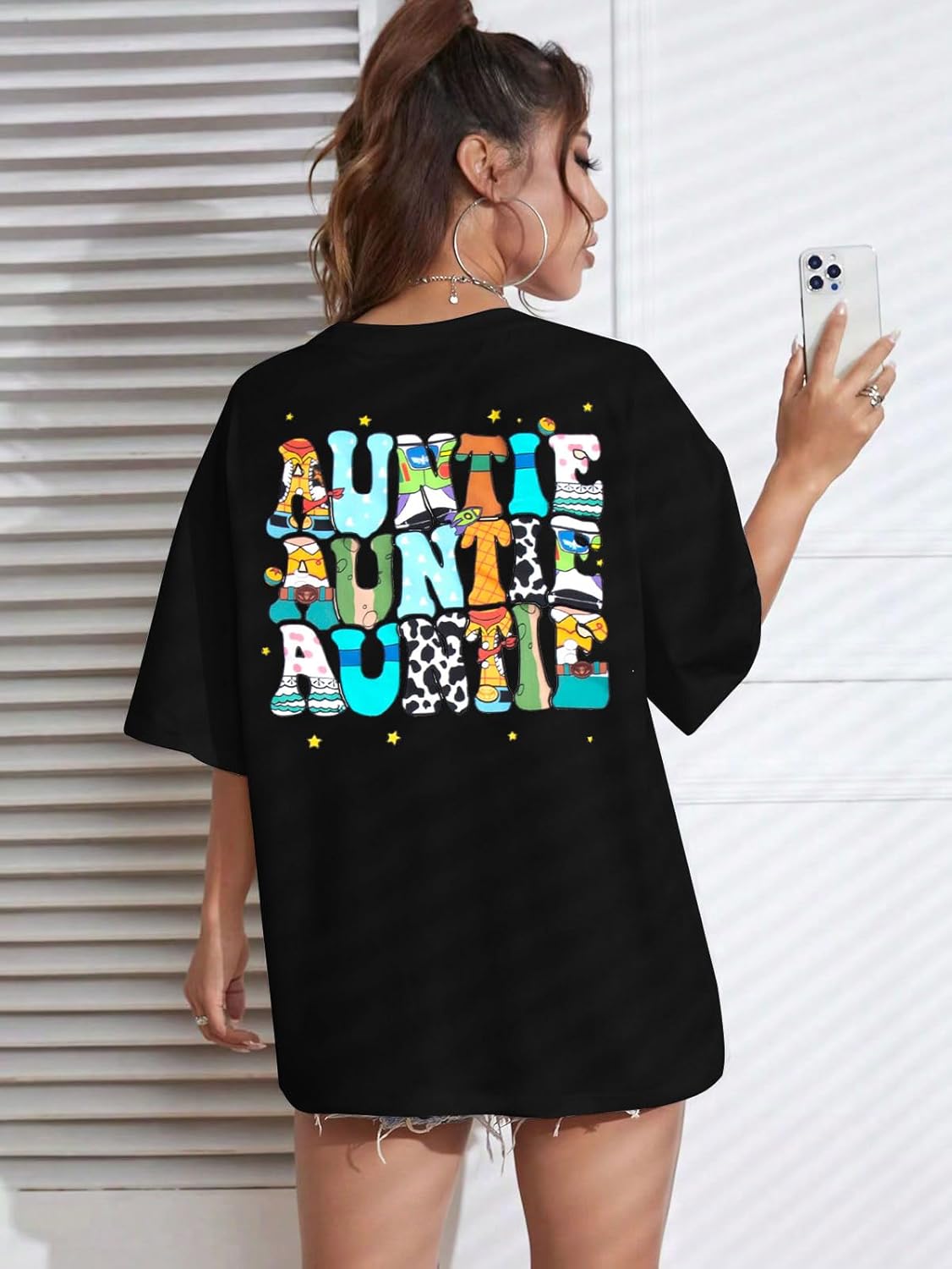 Magic Mama Princess Shirts for Women Mom Letter Print Tee Trendy Graphic Tees Casual Short Sleeve T Shirts - Image 6