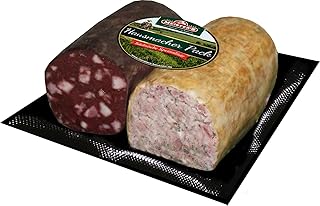 Sonderangebot Hausmacher Pack | 2 Stück Leberwurst & Blutwurst geräuchert | Aufstrich | Rotwurst | Premium-Qualität aus Ba...