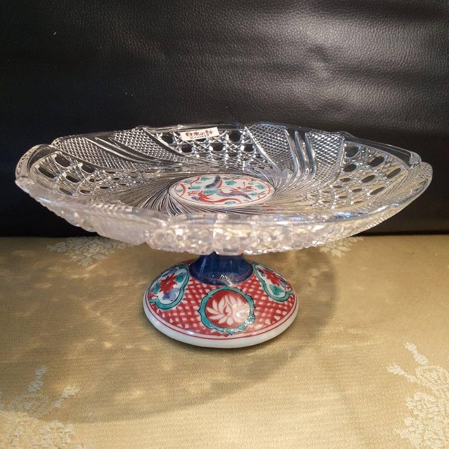 Amazon.co.jp: 有田焼 つみき窯 ガラスコンポート ガラス皿