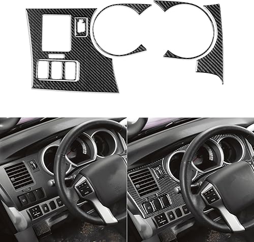 Miniatura 1 de UOADA Cubierta del velocímetro del coche, panel de control de los faros, ajuste del lado del conductor, calcomanía de ventilación de aire