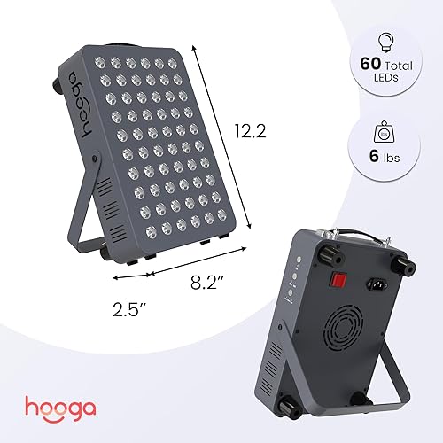 Miniatura 2 de Terapia de luz roja por Hooga 660nm 850nm terapia de luz LED cercana al infrarrojo Alta potencia baja salida de FEM para energía alivio del dolor