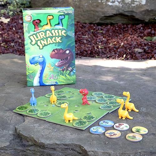 Miniatura 3 de Jurassic Snack: divertido juego de mesa para jugar contra amigos y familiares, mantén tus dinosaurios vivos y alimentados para ganar, divertido
