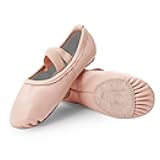Ballet Shoes for Girls Dance Slippers Genuine Leather Ballerina Shoes for Toddler/Little Kid/Big Kid