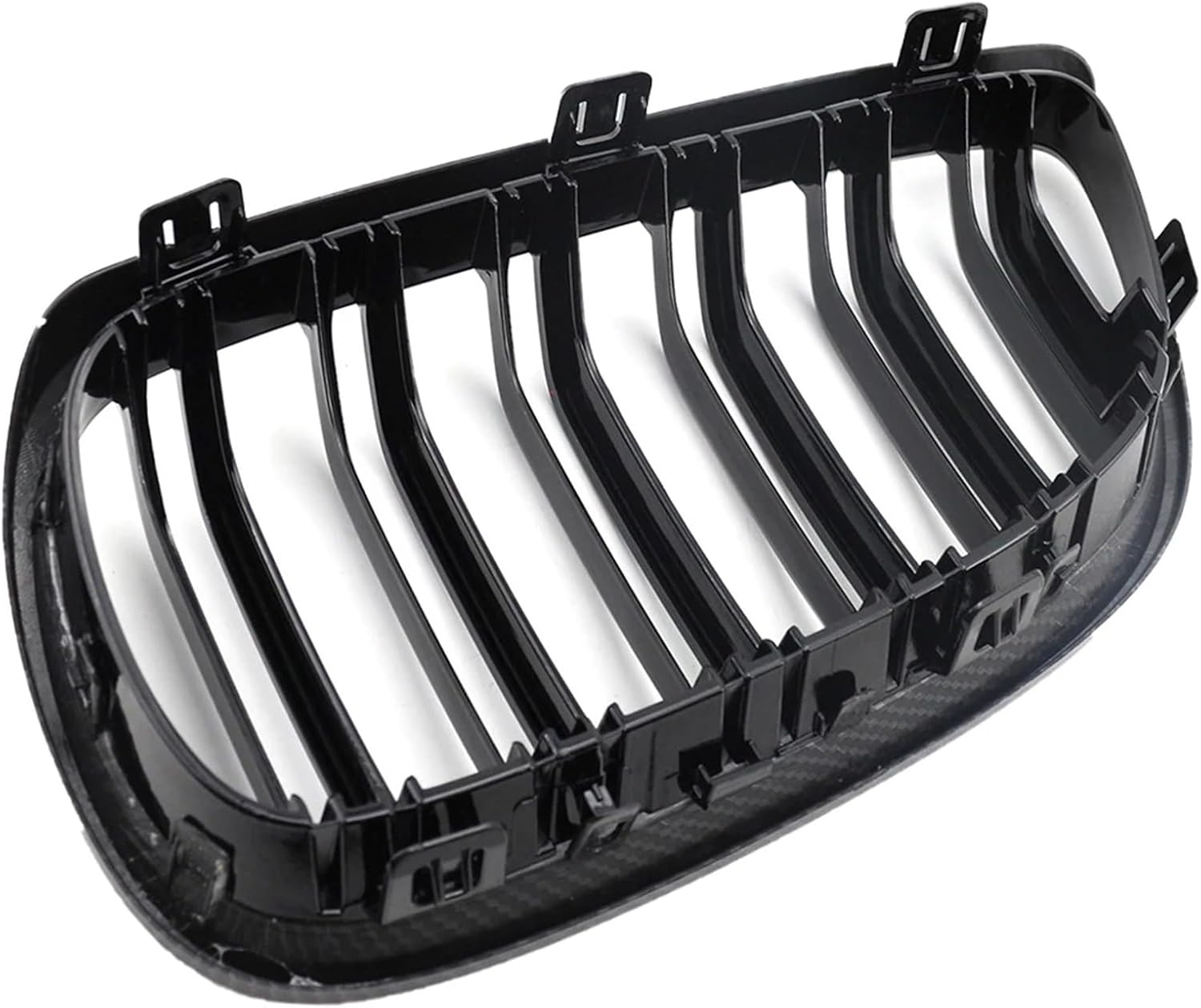 Carbon Fiber Front Grille Kidney Grill Compatible with BMW 3 Serie E92 E93 M3 2006-2009 2 Doors Dual Line Slat Grill Racing Grills Car Style