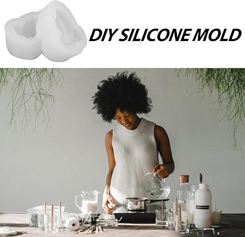 Miniatura 4 de Hemoton Molde de silicona de mano de Buda para oración de mano de resina epoxi, moldes de fundición para bricolaje Fondant resina epoxi vela