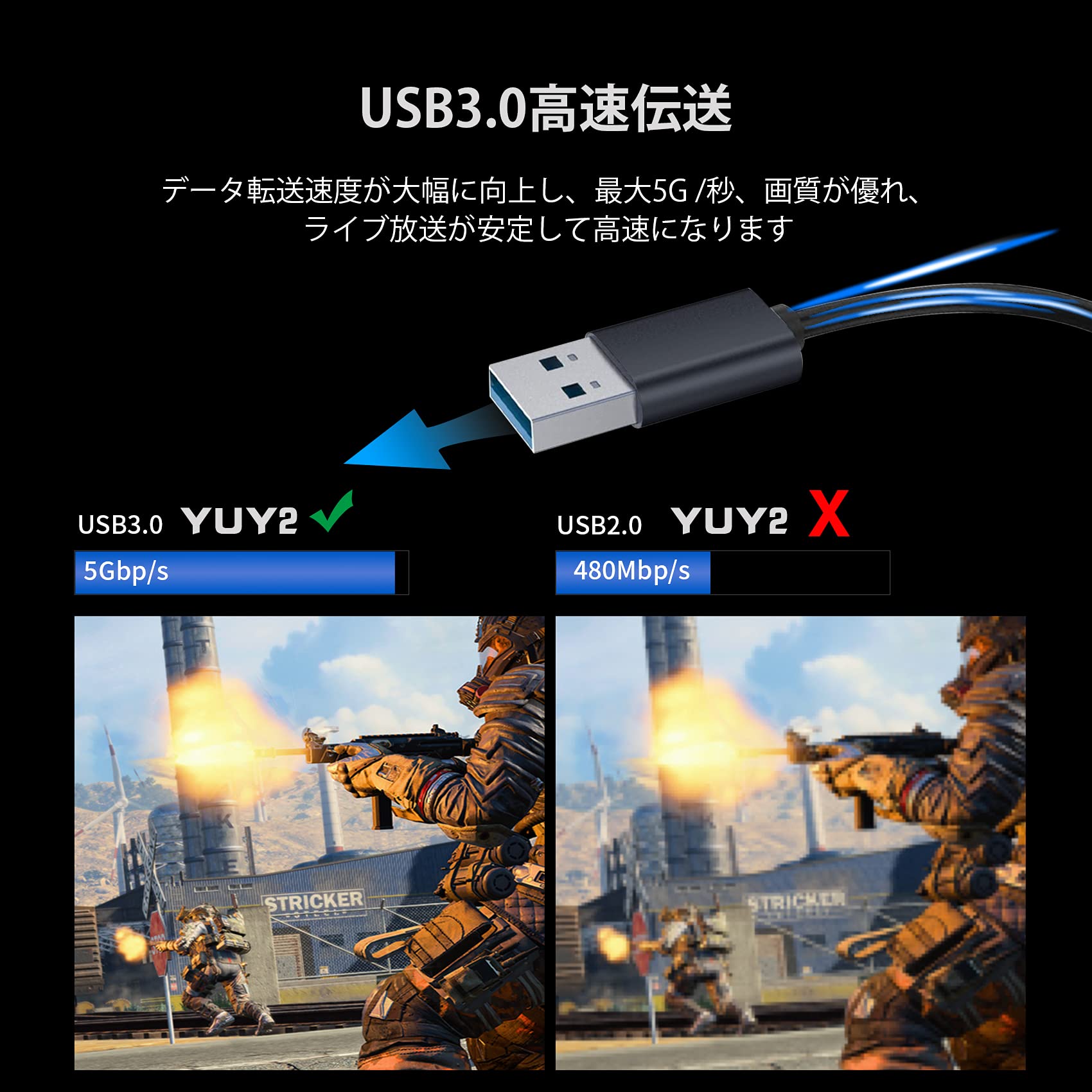 キャプチャーボード 4K60fps対応 USB3.0 Amazon.co.jp: キャプチャーボード USB3.0 & YUY2サポート