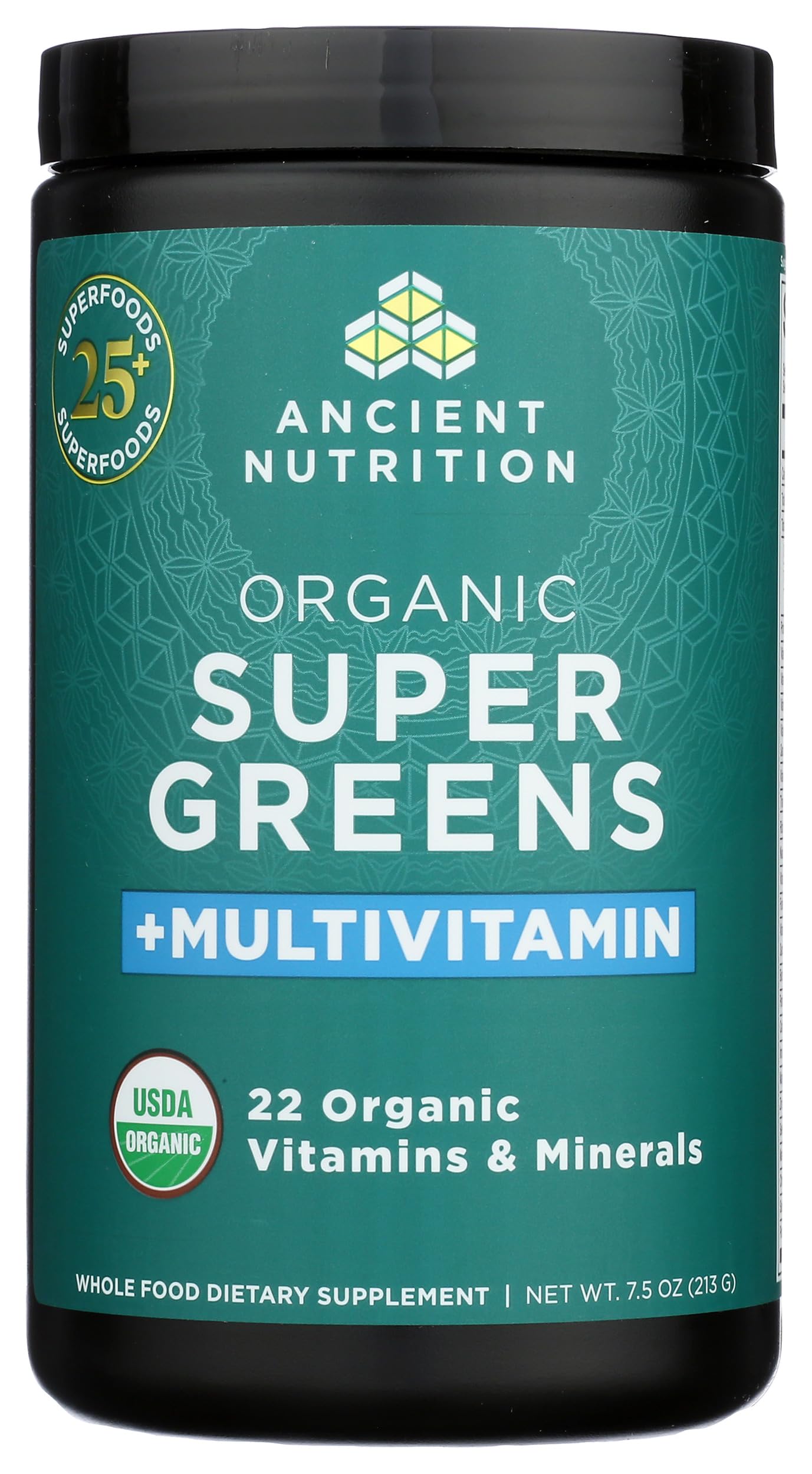 Ancient Nutrition Organic Multivitamin Supergreens Powder, 7.5 OZ — Amazon image 4