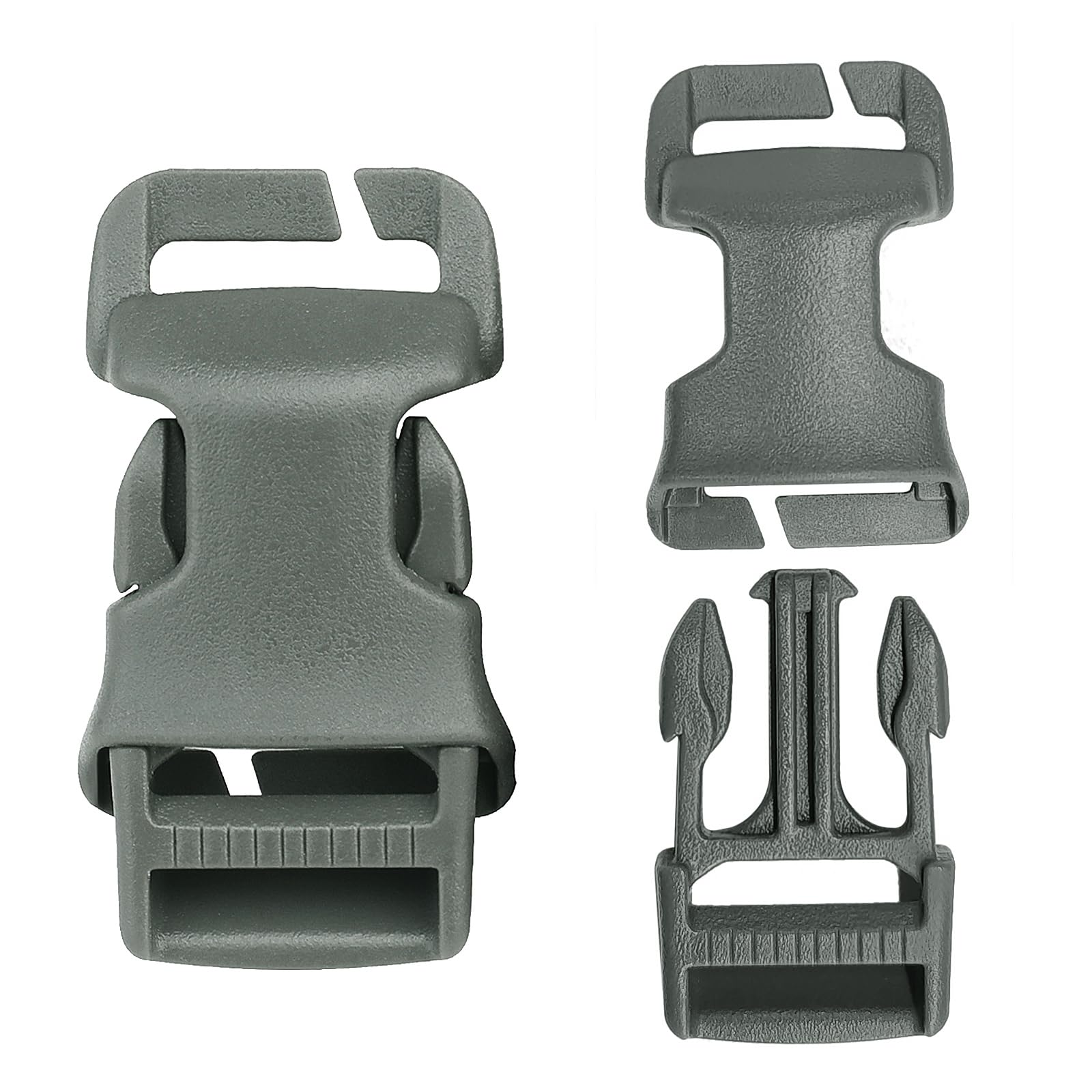 Qavctw 2x 1'' Buckle Quick Side Release Buckle for Tactical Vest Backpack Bag with 1in/2.5cm Webbing Straps