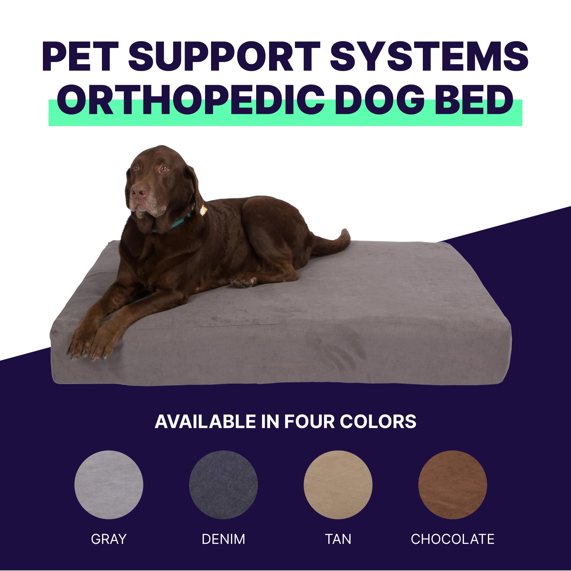 Amazon | ペット サポート システム 犬用ベッド - 整形外科用メモリ