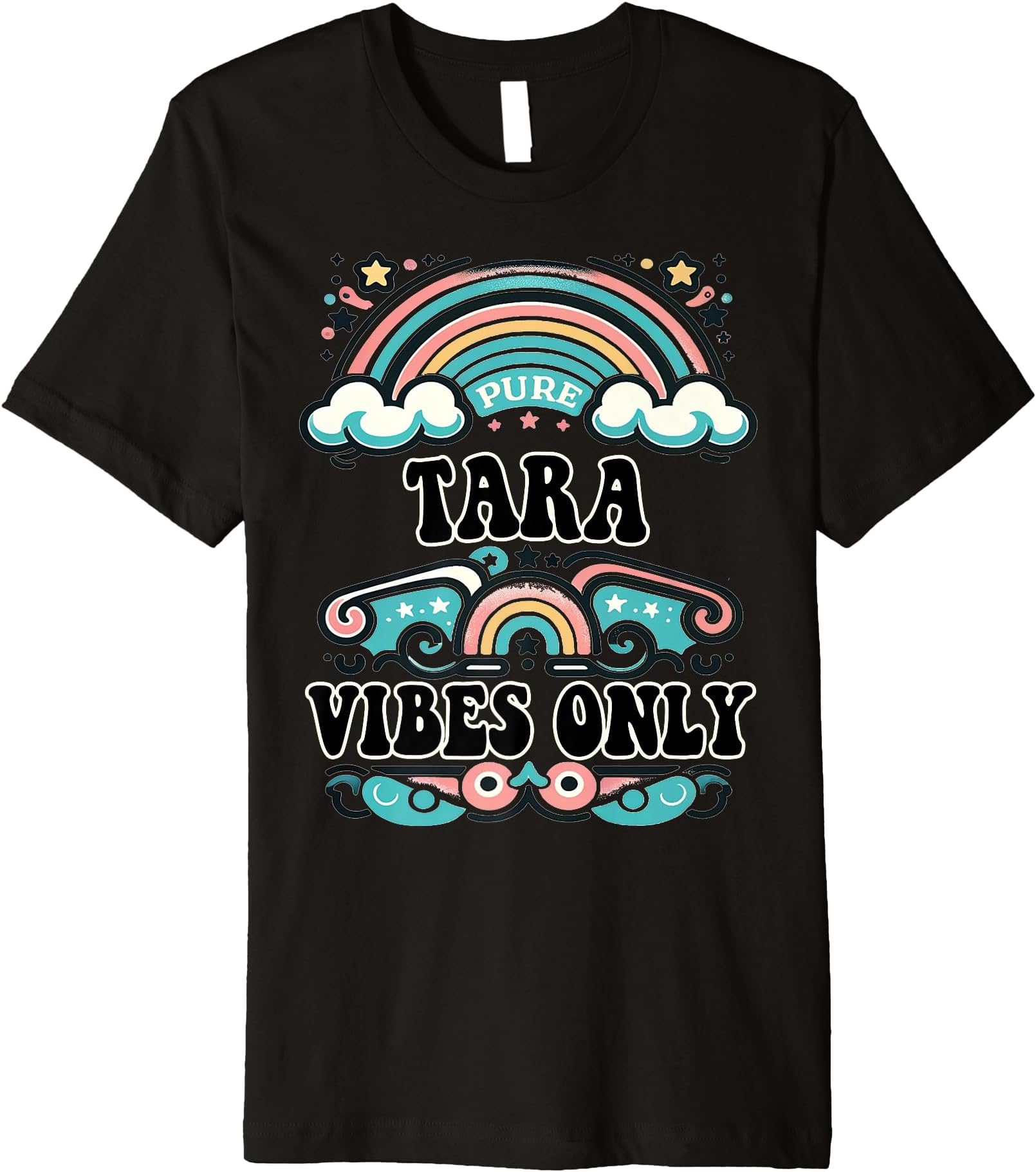 TARA Vibes Only Cute Retro Girls TARA Name Premium T-Shirt