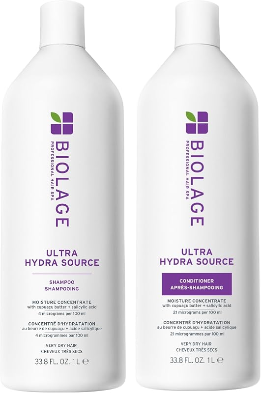 Ultra Hydra Source Set – For Very Dry Hair | Renews Hair's Moisture and Deeply Conditions With Frizz Control and Added Shine, For Very Dry Hair, Silicone-Free & Vegan