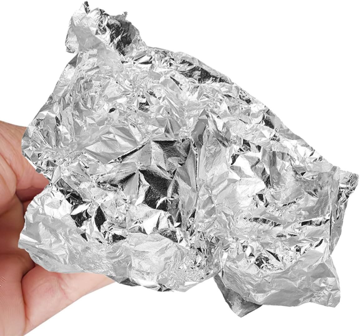 Parliky 150pcs Silver Foil Sheets for DIY Crafting and Decorative Use, Wear Resistant Versatile Foil Material with Artistic Flair for Walls and Surfaces in Offices