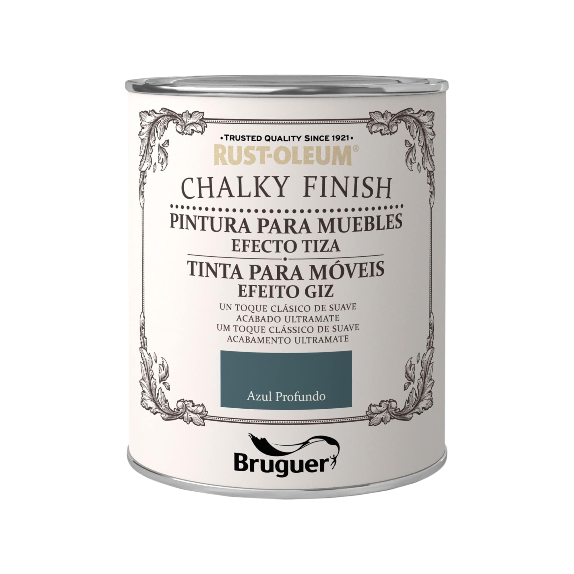 Rust-​Oleum Bruguer Chalky Finish pintura para muebles Azul Profundo 750 ml