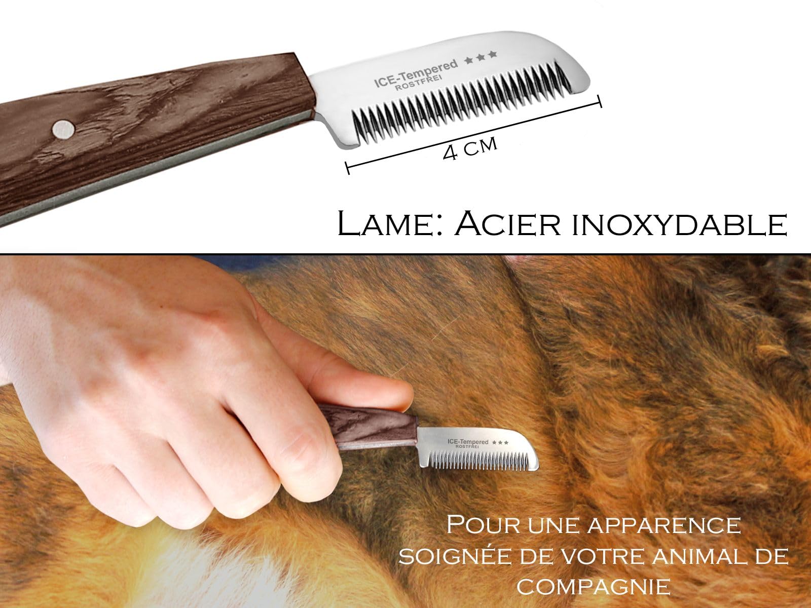 Peigne De Toilettage SoloComb – Pour Chevaux Et Animaux – Éclaircissage – Neuf