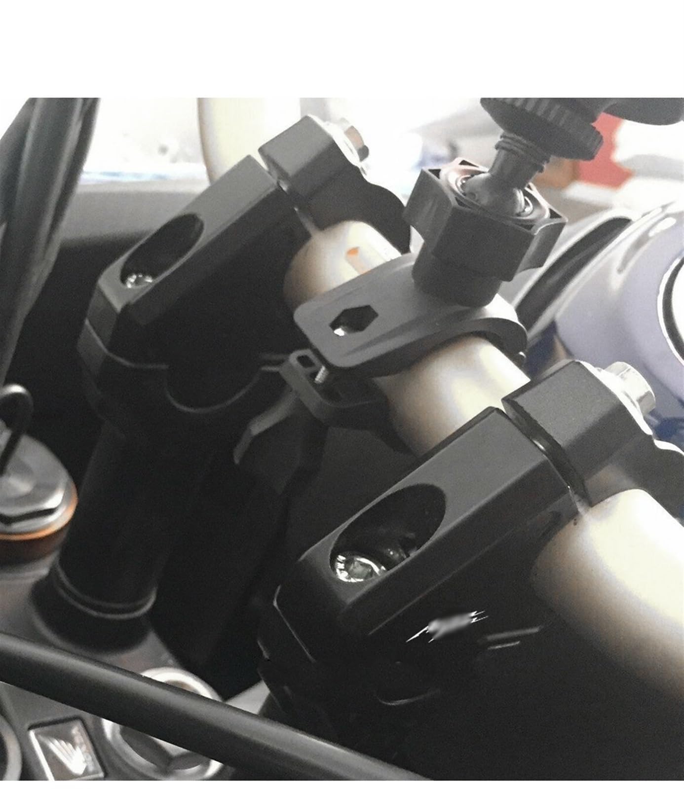 Rehausseur De Guidon CNC Pour Honda Africa Twin CRF1100L 2020-2025 - Argent