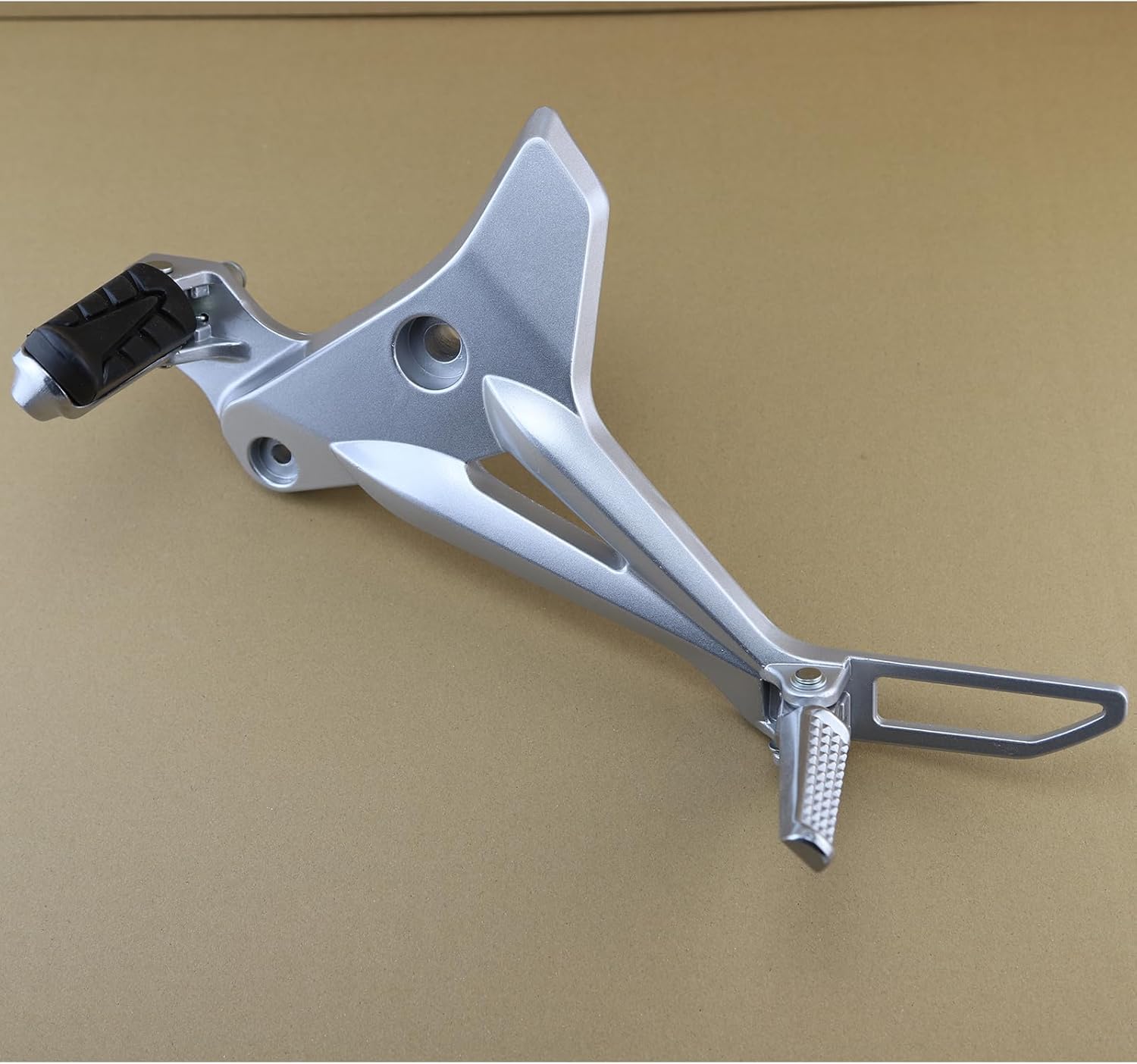 Minho 6061 High Strength Aluminum Alloy Motorcycle Footpegs Assembly Left Side Fit for 2013-2016 Honda Grom MSX 125 SF