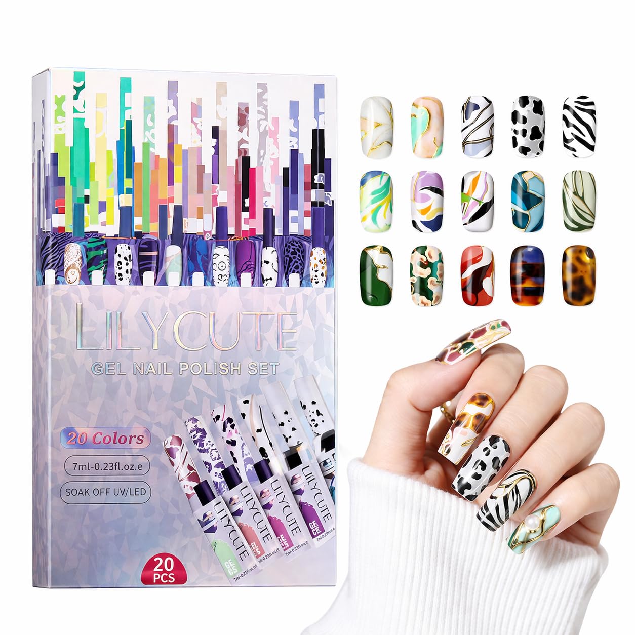 12 Colors Nail Art Pens, 3D Painted Drawing Graffiti Liner Point Quick Dry & Waterproof DIY Painting Pen, Doting Flower Letter Abstract Lines Details Pen Nail Art Kit ( Multicolor) (12 pcs )-image-35