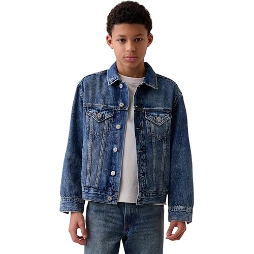 GAP Boys' Icon Denim Jacket