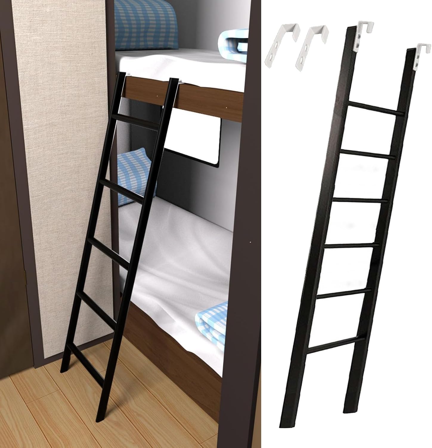 Bed Ladder, Bed Ladder - 45"/50"/55"/59"/63"/65"/69"/73" Bed Ladder, Bed Side Ladder with (130cm/50)