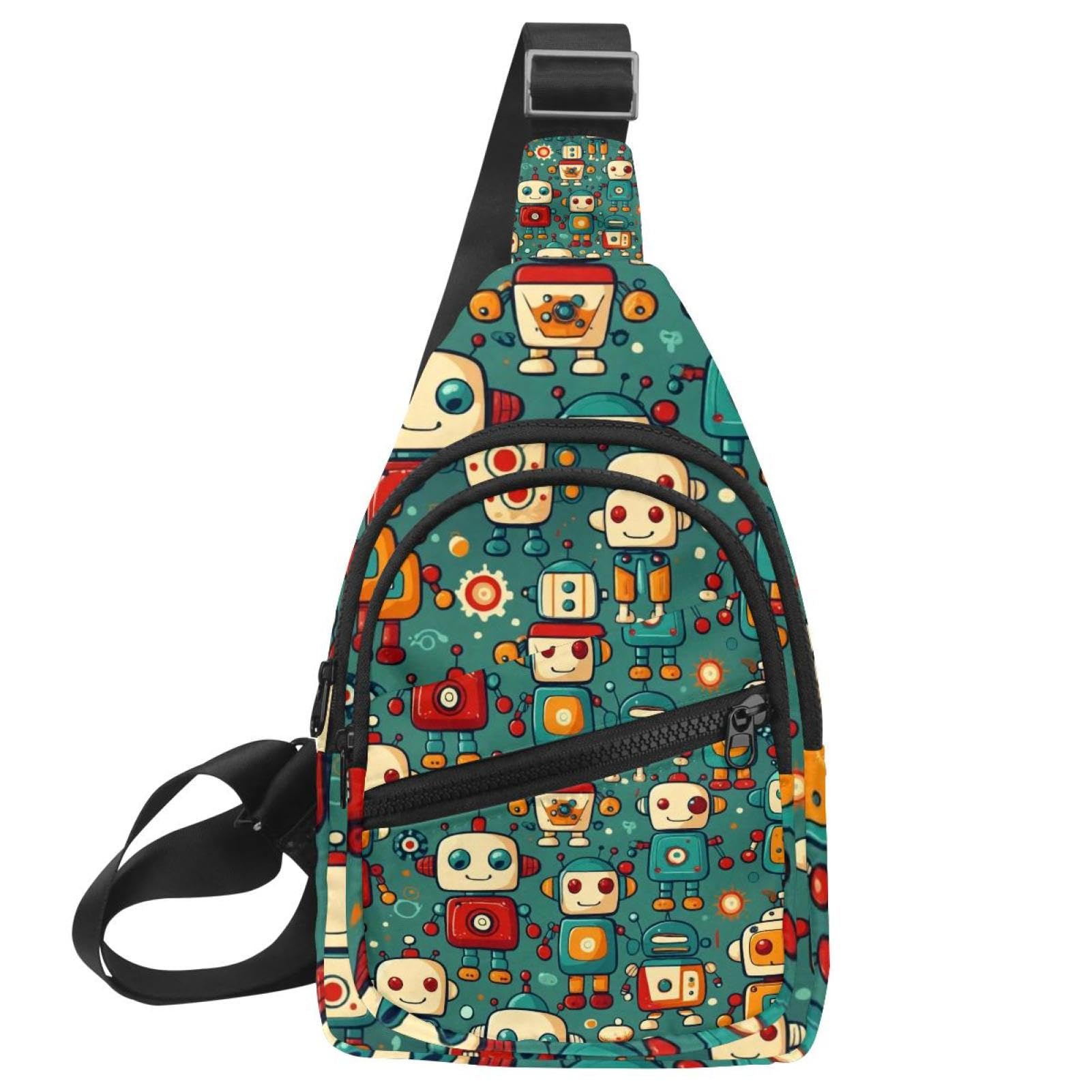 Mochila cruzada multicolor para viajes urbanos y senderismo activo 7