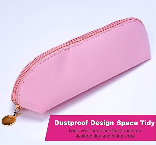 Miniatura 4 de JIALTO Bolsas de maquillaje para mujer, bolsa colgante de maquillaje, bolsa plegable de viaje con 4 compartimentos, organizador de cosméticos