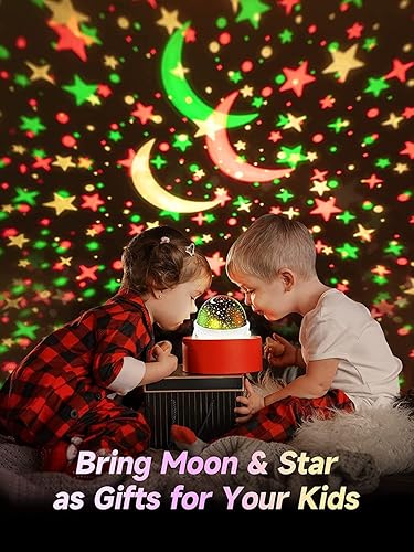 Miniatura 8 de Mubarek Luz nocturna para niños, luces nocturnas Bluetooth para niños, para dormitorio, control remoto, 48 modos de iluminación, luces de estrella