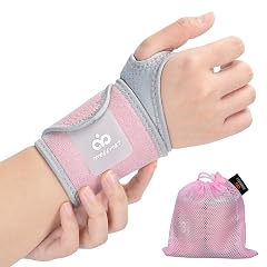 INDEEMAX Copper Carpal Tunnel Wrist Brace 2 Pack Wrist Support Wraps for Men Women Adjustable Compression Wrist Brace
