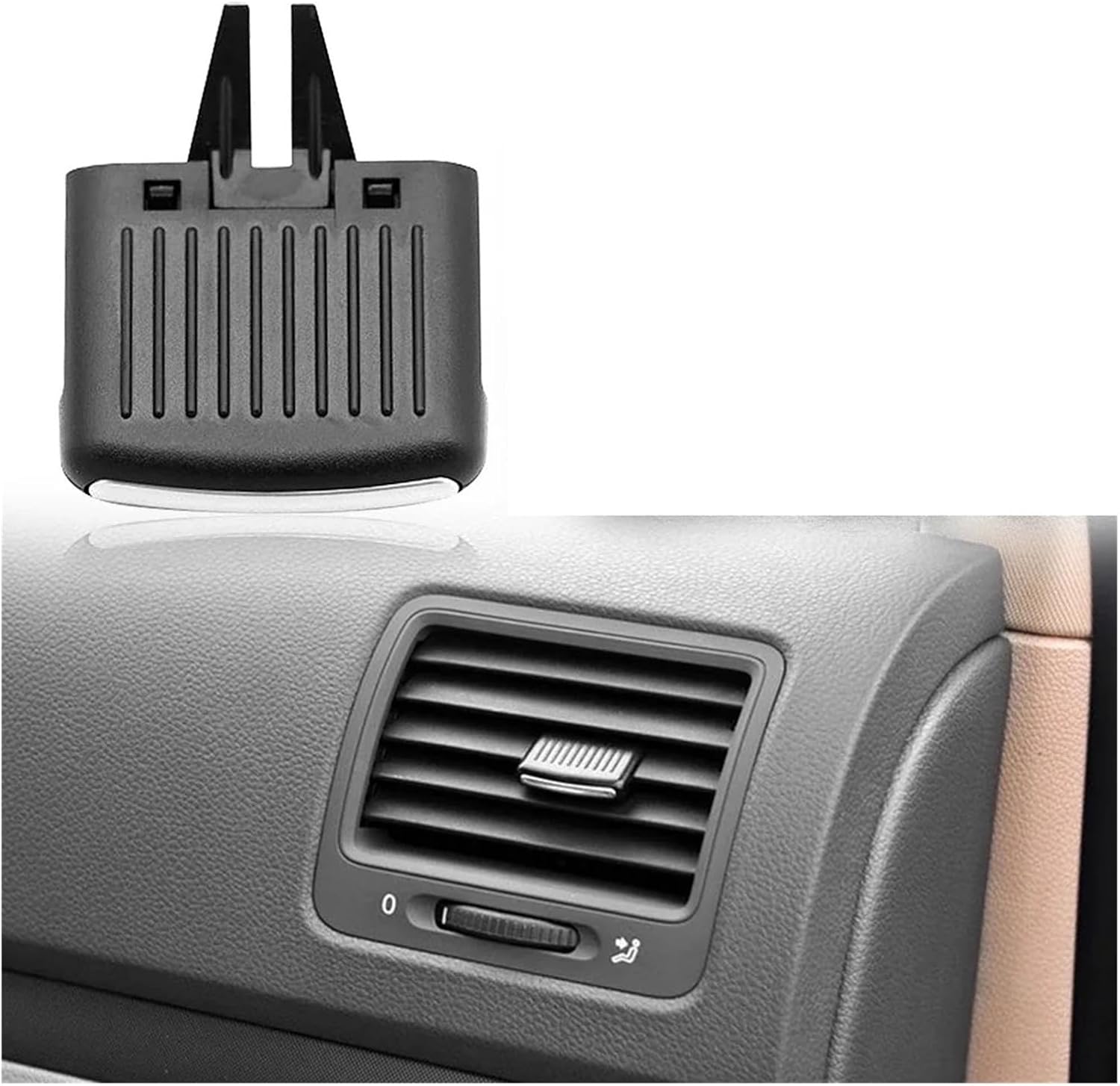 Car Front Air Conditioning A/C Air Vent Outlet Tab Air Conditioning Leaf Adjust Clip Repair Kit