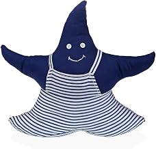 VERSA Navy Star Door Stopper for Decorative Door, Measures (H x L x W) 29 x 10 x 27 cm, Navy Blue