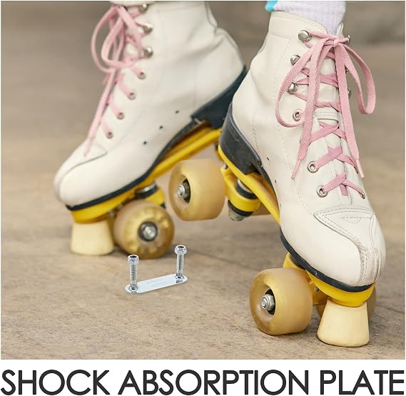 4pcs Roller Skate Plate Hardware Inline Skate Frame Repair Components Cushion Set for Professional Artistic 25mm
