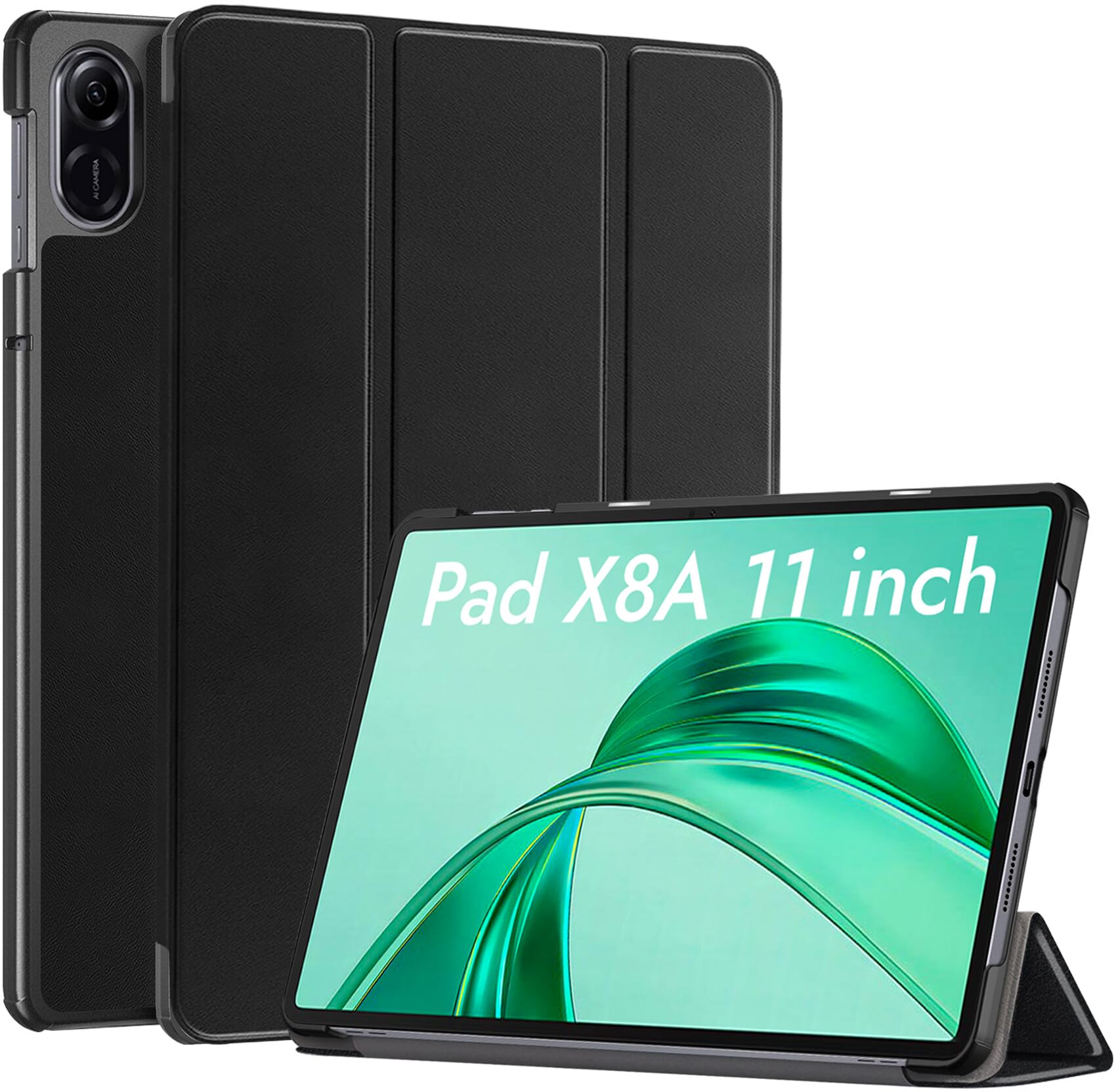Robustrion Cover for Honor Pad X8A 11 inch Cover Case, Trifold Flip Cover for Honor Pad X8A 11 inch Tablet - Black-image-32