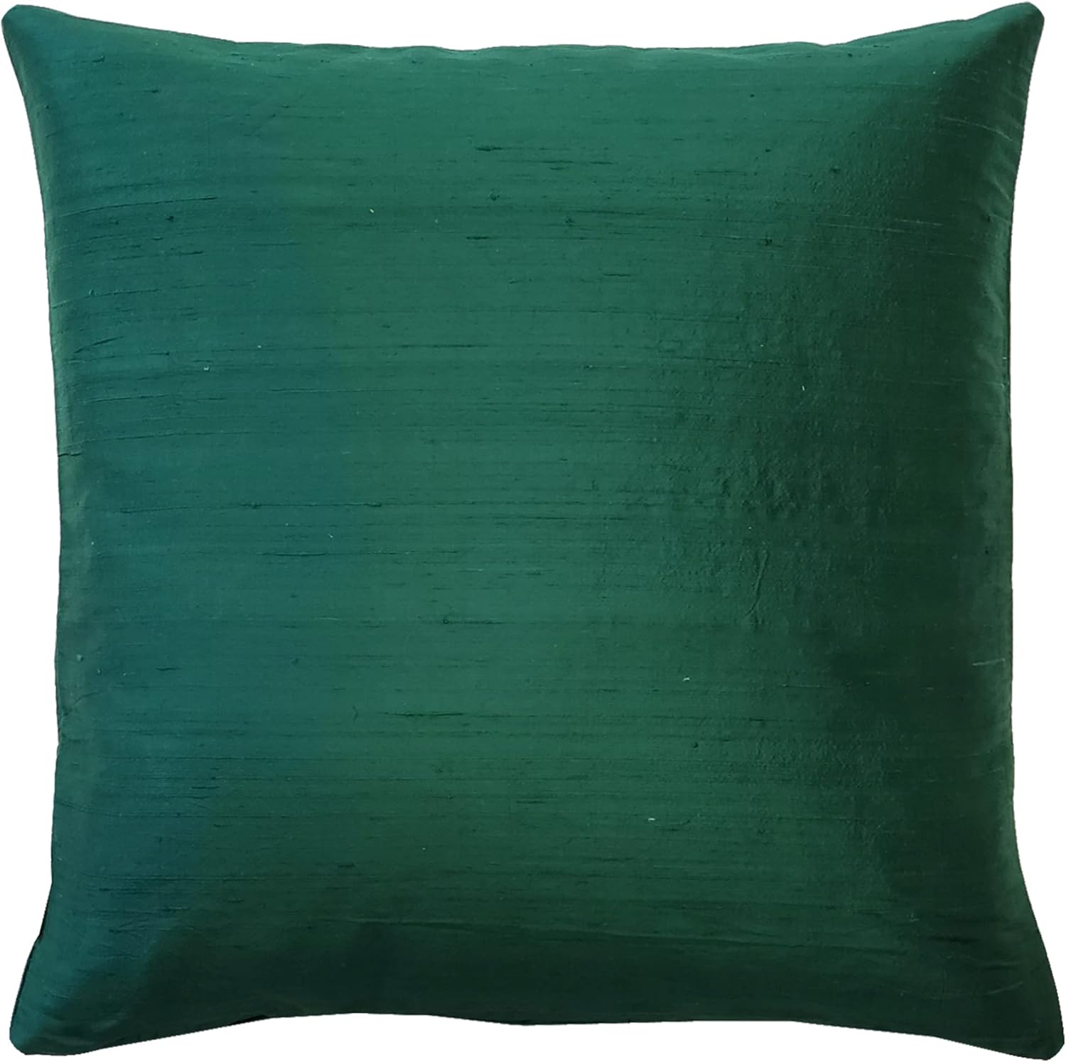 Sankara 100% Natural Dupioni Fine Silk Decorative Throw Pillow with Insert Included, Ink Blue, 18 X 18 (12+ Colors)