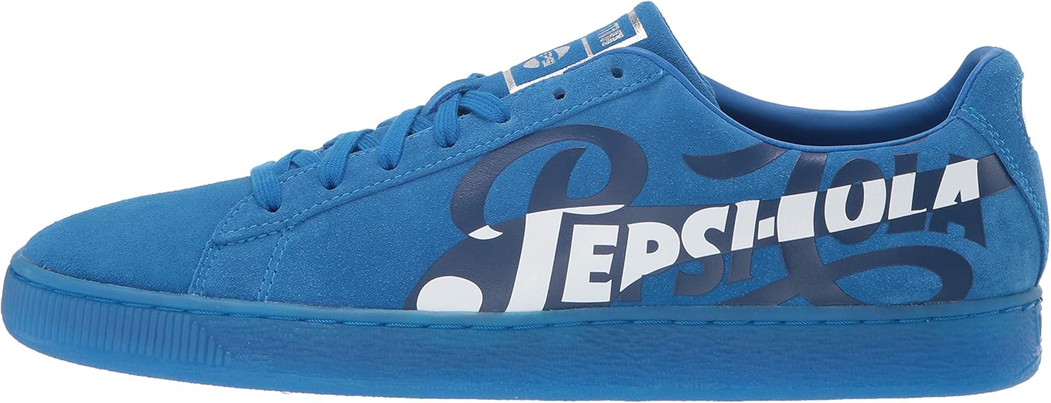 Puma Unisex-Adult Suede Classic Sneaker, Clean Blue Silver, 11 M US