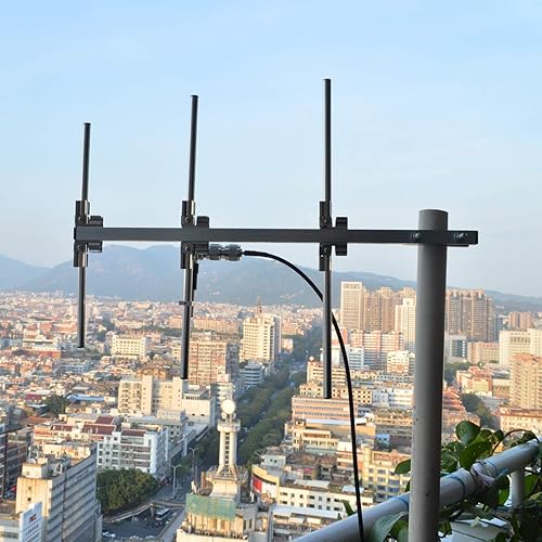 Miniatura 8 de HYS Yagi Antena con 3 elementos, UHF 400-470Mhz Antena de techo al aire libre para Yaesu Motorola Kenwood Midland Radio móvil Transceptor Repetidor