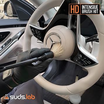 Suds Lab HD Intensive Brush Kit, Scratch Free, Premium Boar's Hair, 3-Pack