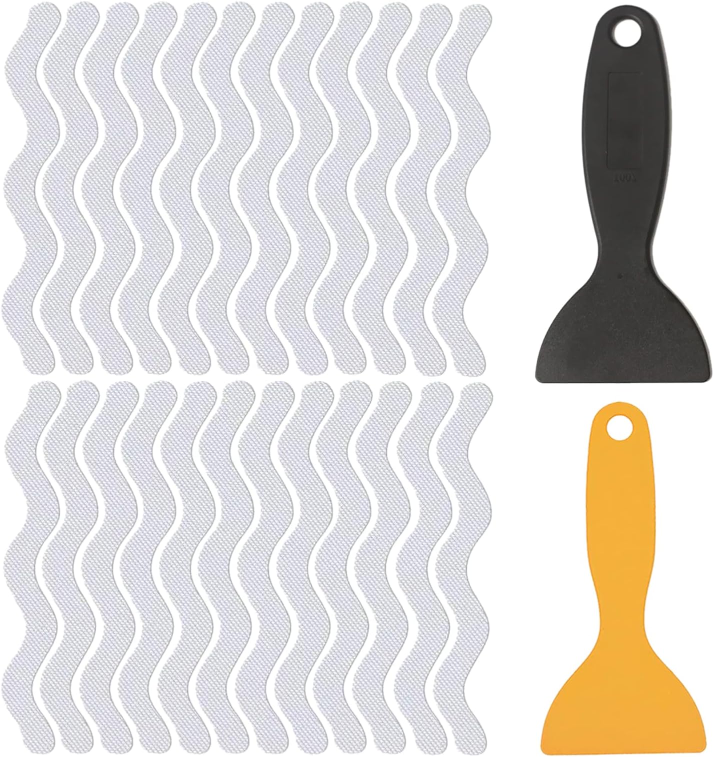 Sibba 24 PCS Non Slip Bathtub Stickers Shower Floor Grip Wall Bathroom