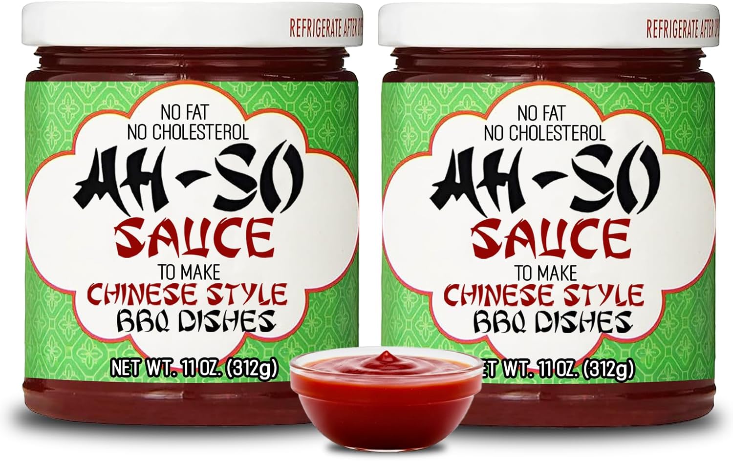 Ah-So Chinese Rib Sauce โ 2 Pack (2 ร 11 oz Jars) | Sweet & Tangy Chinese-Style Spare Rib Marinade & Glaze for Pork, Chicken & Wings; Classic Takeout BBQ Flavor.