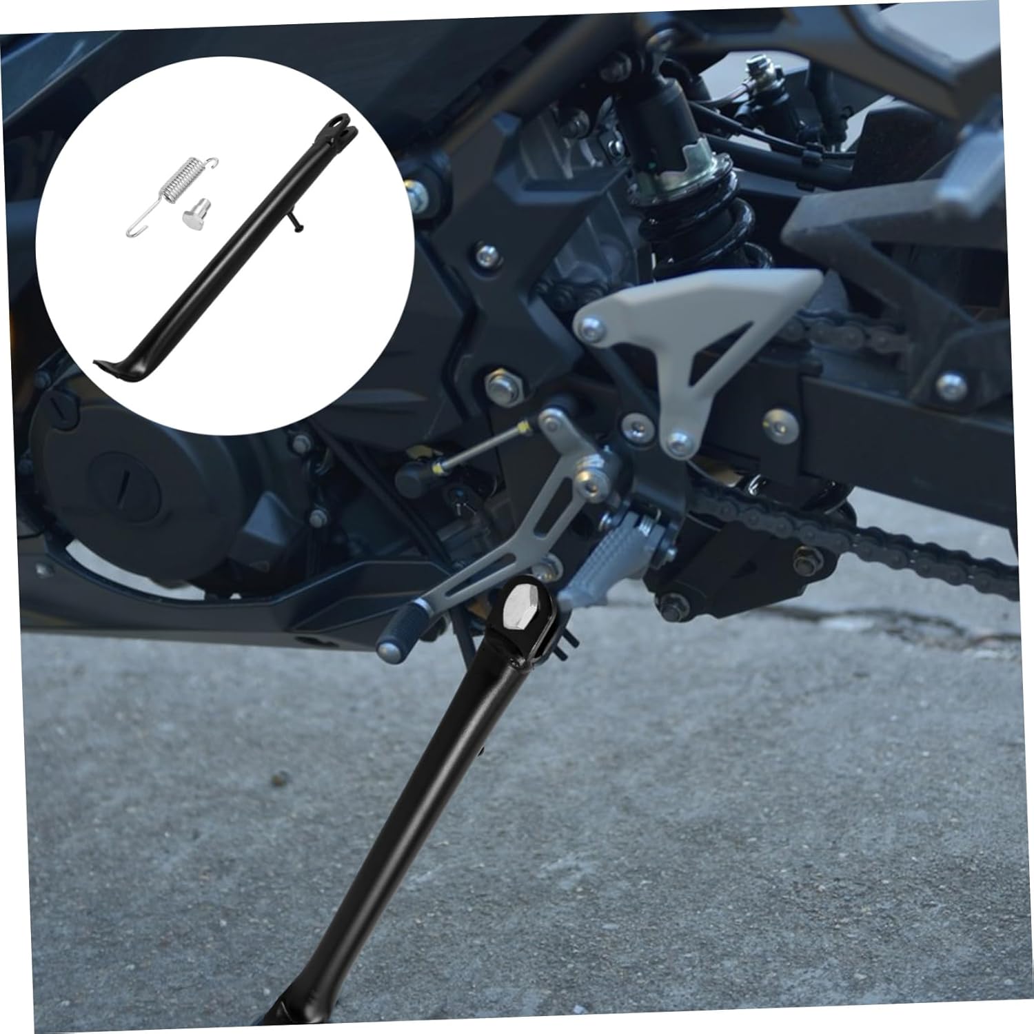 5pcs Motorcycle Kickstand Replacement Support -road Side Stand Foot Spring for Enhanced Stability and Easy Installation Compatible Various Models