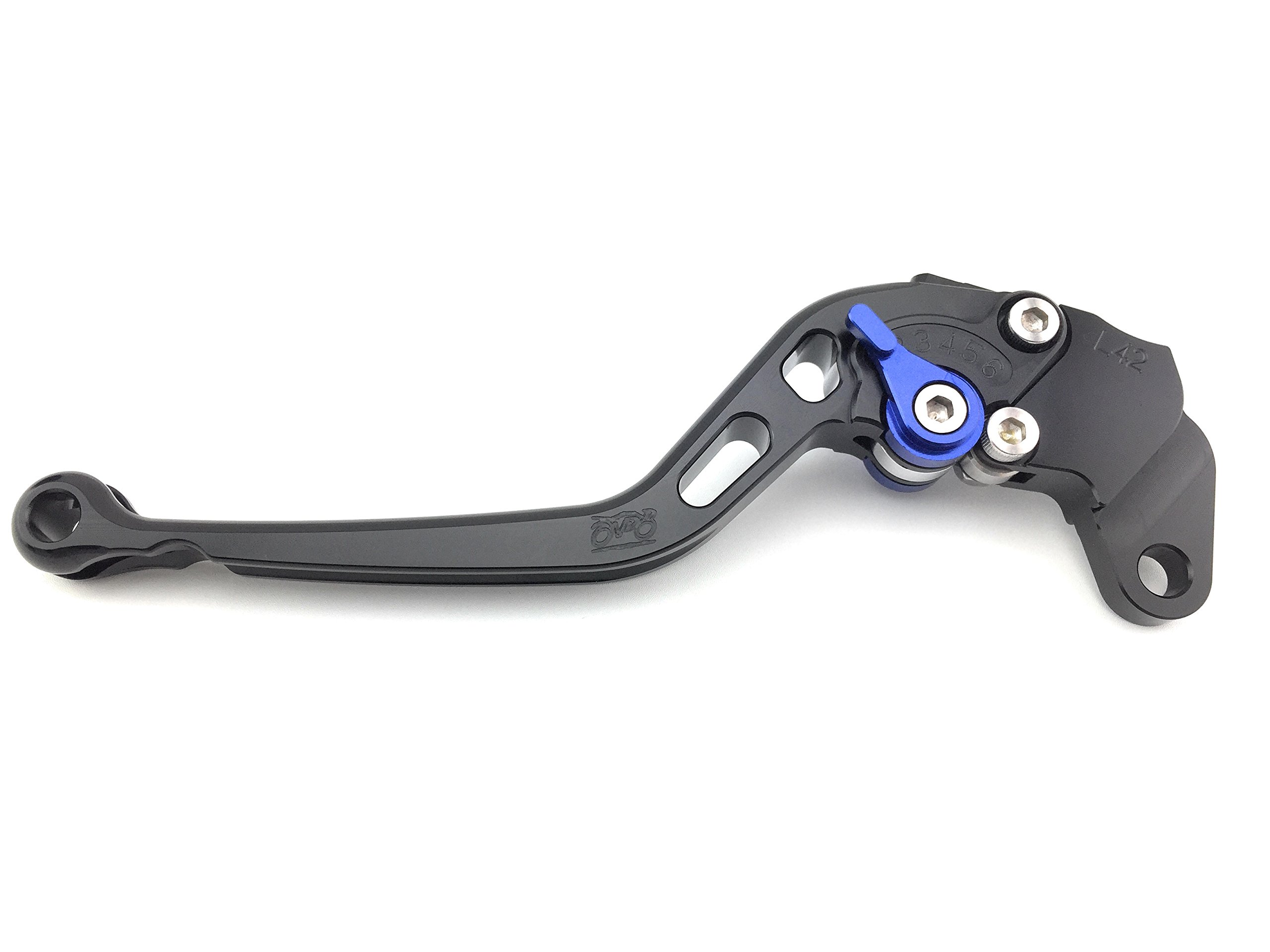 avdb-moto Coppia leve lunghe CNC Compatibile con GSXR 600, GSX-R750 K8 L0 2006 - 2010 (Nero-Blu)