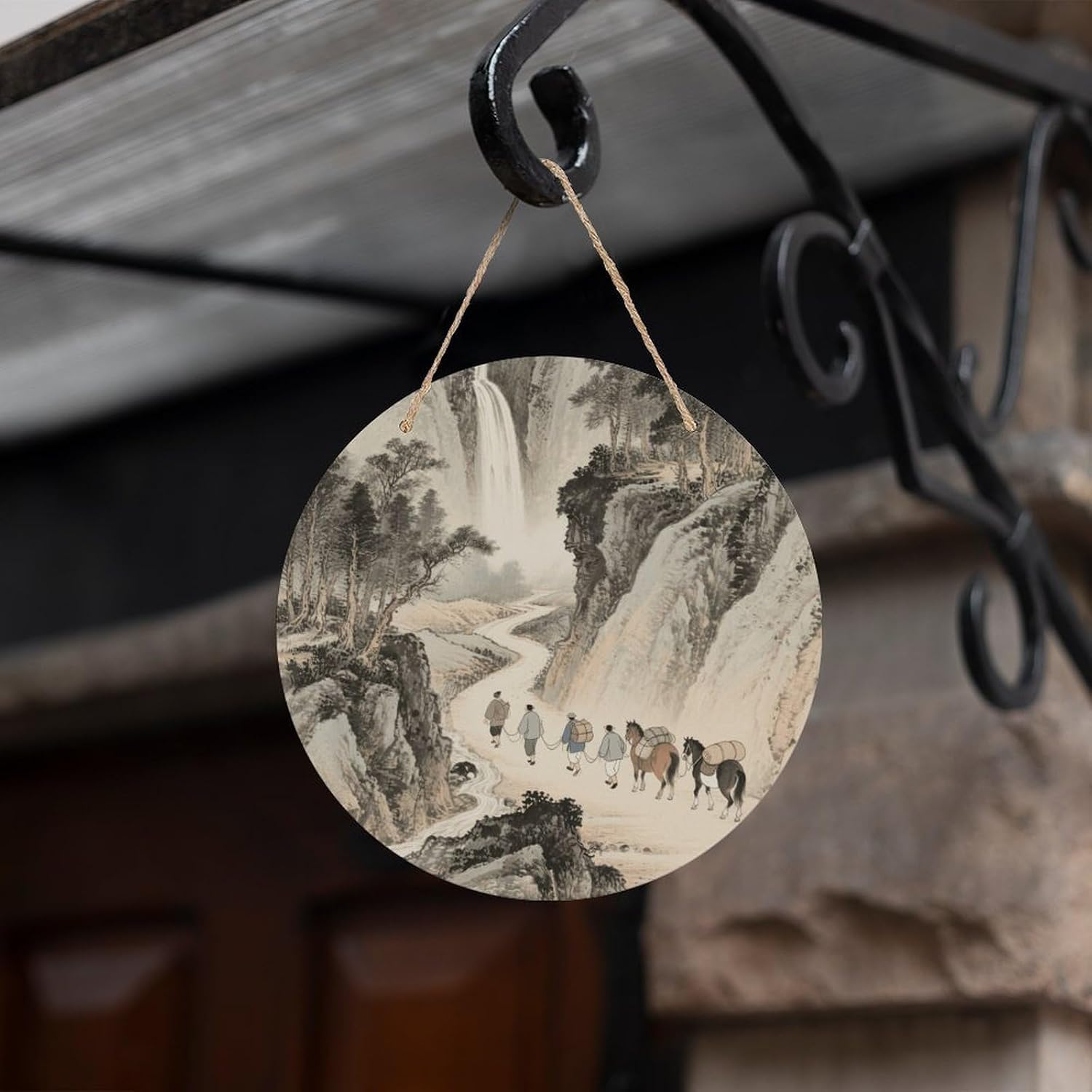 Traveling in The Mountains Painting Wood Painting