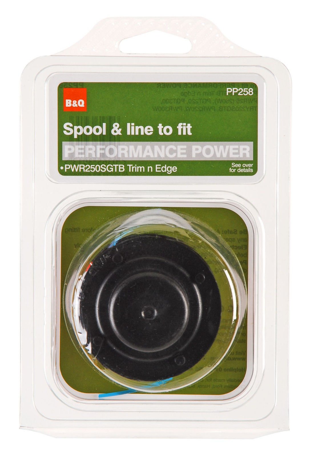 SPOOL AND LINE TO SUIT PERFORMANCE POWER TRIMMERS PGT220, PGT300, PWR25 (250W), PWR220W, PWR300W, PWR250SGTB Trim n Edge, TRY220SGTB