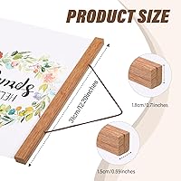 Vista 2 de Kanayu Paquete de 6 marcos magnéticos para pósteres, marcos de madera clara, para colgar pósteres de madera de teca, kit para colgar pósteres