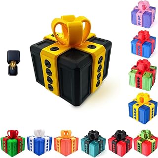 The Prank Box, Hilarious Screw Challenge, Endless Puzzle Gift Boxes with Screws and Hidden Lock, Perfect Gag Gift for All Occasions, Annoying Funny 3D Printed Screw Gifts Boxes Ideal (Black)